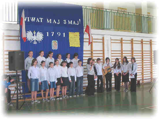 Wystp modziey w Gimnazjum w Domaradzu
