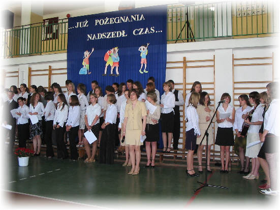 Poegnanie klas III Gimnazjum w Domaradzu