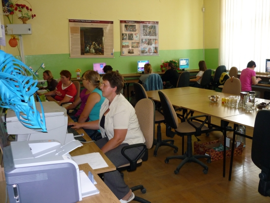 Kurs podstawowej obsugi komputera w ramach  projektu ,,Czas na aktywno w gminie Domaradz&#8221;